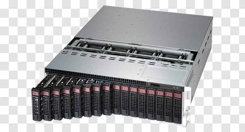 Computer Servers Super Micro Computer, Inc. Xeon Rack Unit 19-inch - Nvidia Tesla Personal Supercomputer Transparent PNG