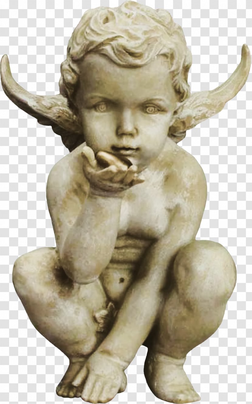 Angel Figurine Clip Art - Statue - Mythology Transparent PNG