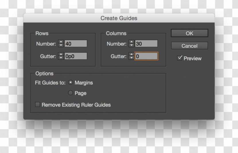 Adobe InDesign Printing Page Grid - Slide Show - Pdf Transparent PNG