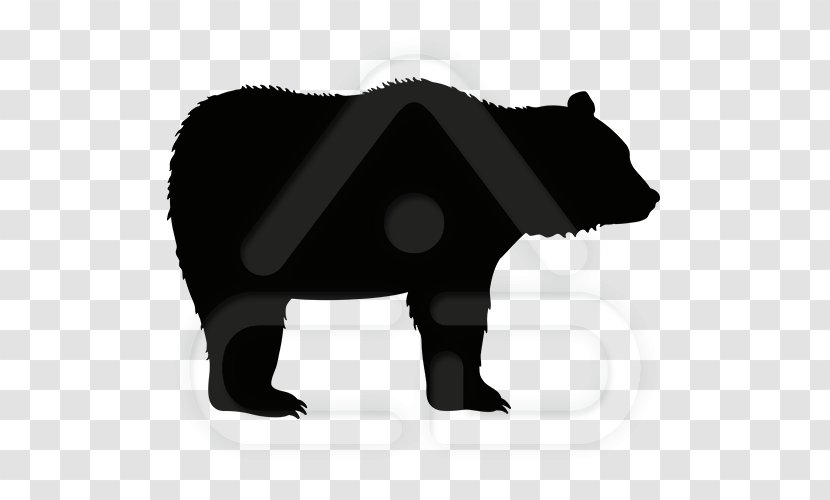 American Black Bear Grizzly - Blackandwhite Transparent PNG