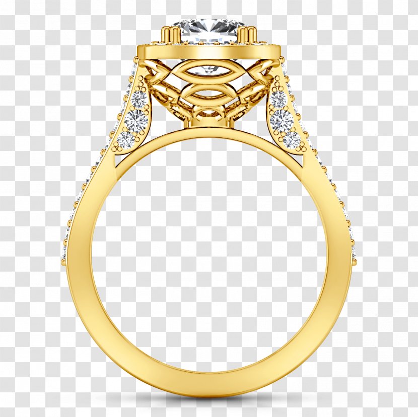 Engagement Ring Cubic Zirconia Jewellery Diamond - Yellow Transparent PNG