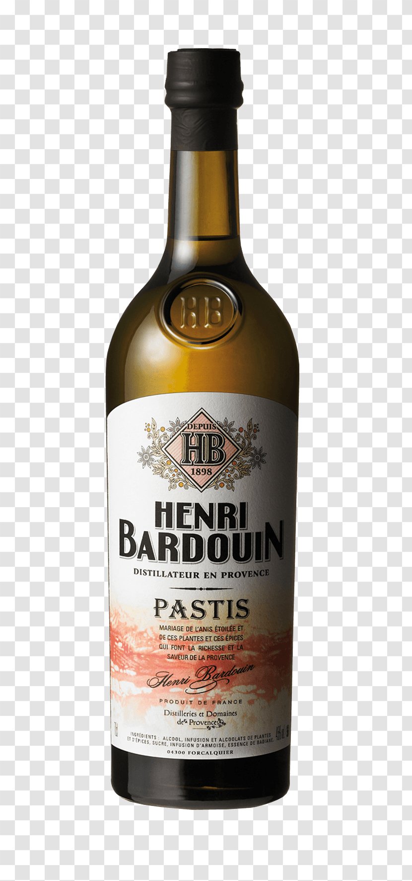 Pastis Henri Bardouin Distilled Beverage Liqueur Ricard - Ap%c3%a9ritif - Drink Transparent PNG