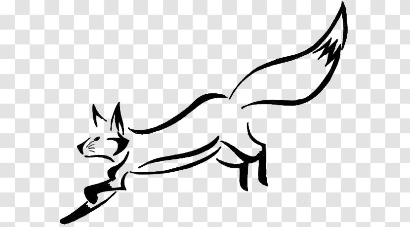 Drawing Tattoo Stencil Fox - Kangaroo Transparent PNG