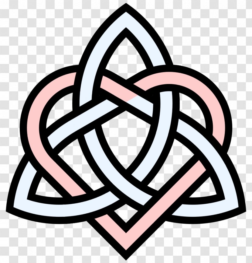 Symbol Celtic Knot Triquetra Sister - Charmed - Heart Cliparts Transparent PNG