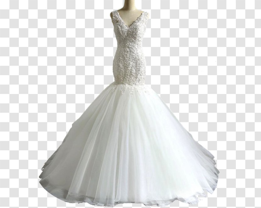 Wedding Dress Bride Gown - Satin Transparent PNG
