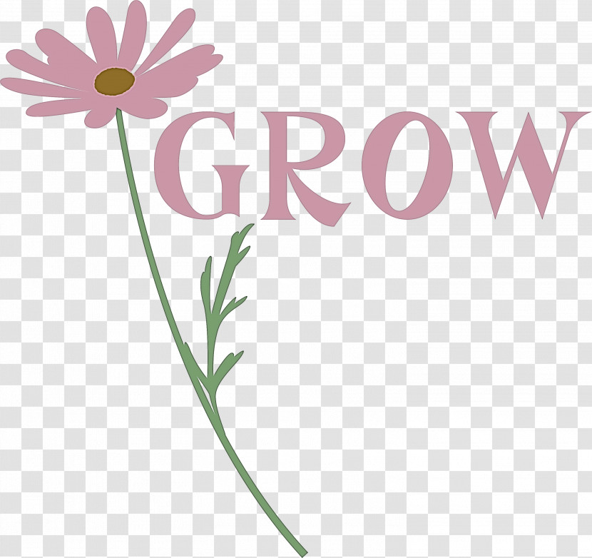 GROW Flower Transparent PNG