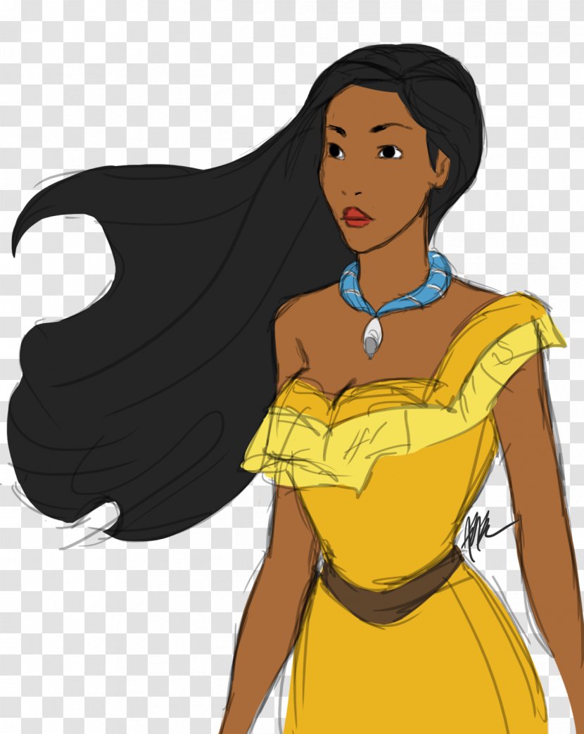 Rapunzel Fa Mulan Pocahontas Female Drawing - Silhouette Transparent PNG