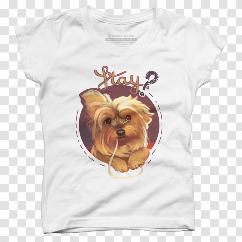 Yorkshire Terrier T-shirt Design By Humans Canidae Carnivora - Sweatshirt - Yorkie Transparent PNG