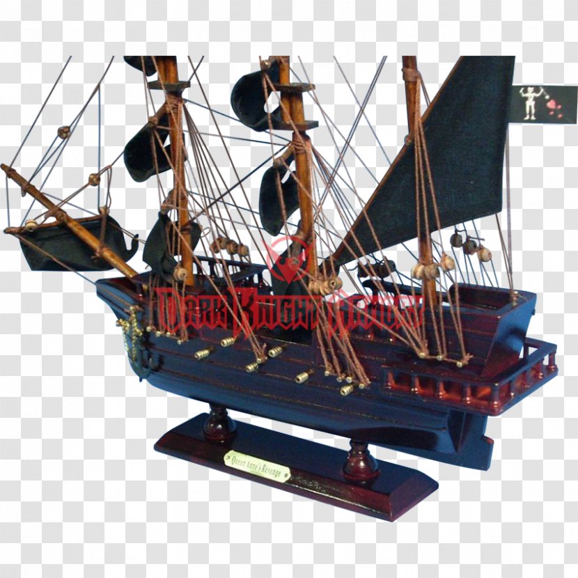 Queen Anne's Revenge Caravel Piracy Ship East Indiaman - Model Transparent PNG