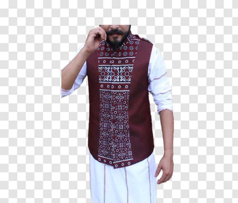 Sleeve T-shirt Waistcoat Ajrak Gilets - Dress Transparent PNG