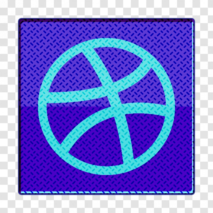 Dribbble Icon - Turquoise - Symbol Purple Transparent PNG