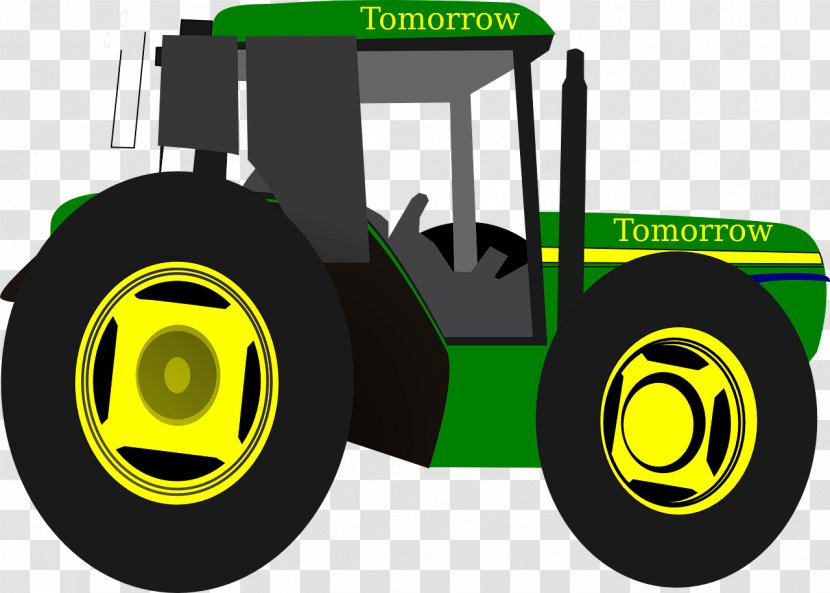 John Deere Clip Art Green Tractor Openclipart - Tire Transparent PNG