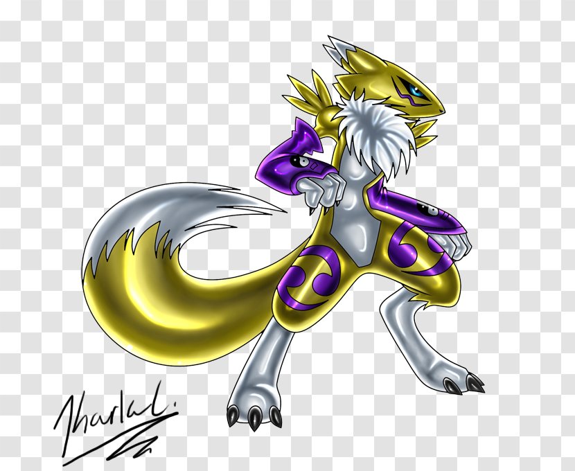 Renamon Guilmon Fan Art Digimon - Tree Transparent PNG