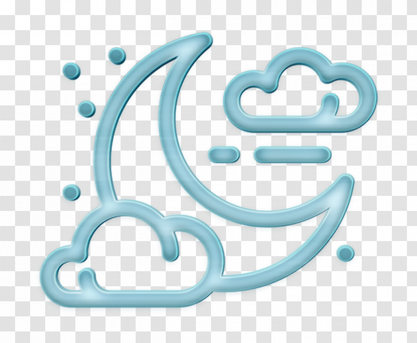 Cloud Icon Moon Icon Night Icon Transparent PNG