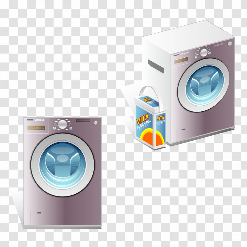 Washing Machine Laundry Home Appliance - Vector Transparent PNG