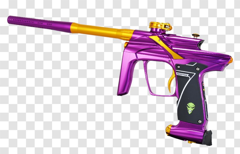 Air Gun Firearm Paintball Equipment - Purple - And Gold Transparent PNG