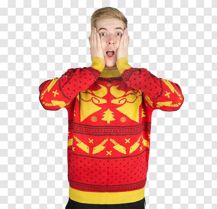 Hoodie T-shirt Sweater Cow Chop - Costume Transparent PNG