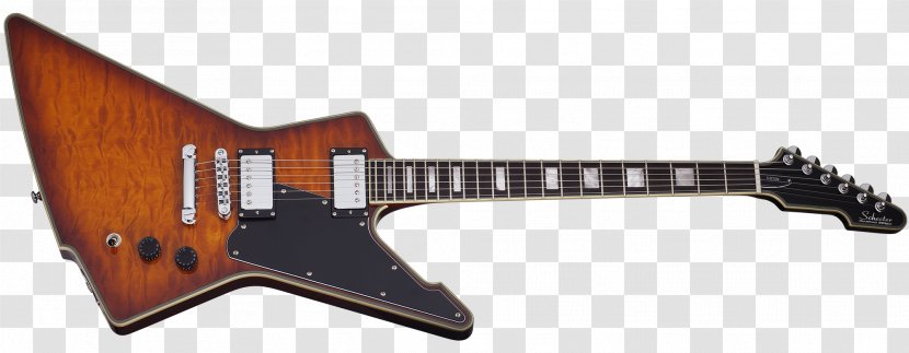 Gibson Explorer Schecter Guitar Research Electric String Instruments - Bass - Custom Albums Transparent PNG