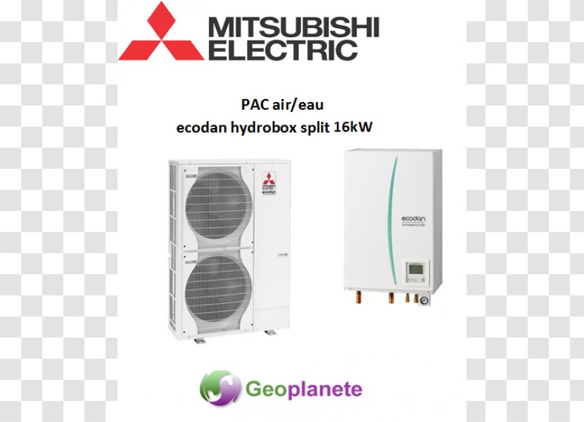 Mitsubishi Motors Heat Pump Electric I-MiEV Ecodan - Air Conditioning - Split Box Transparent PNG