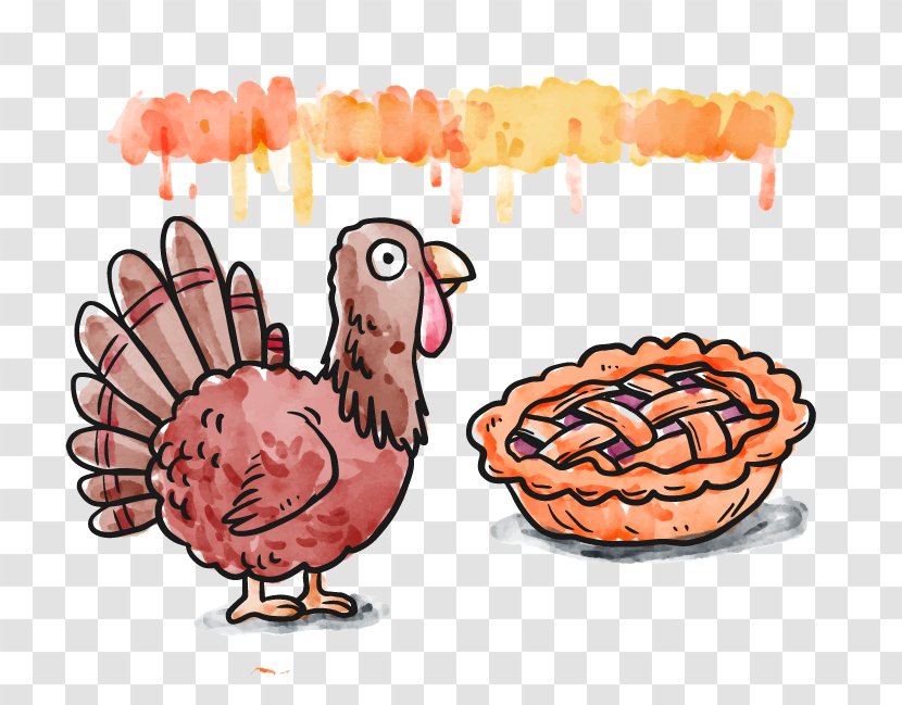 Turkey Thanksgiving Illustration - Food Vector Transparent PNG