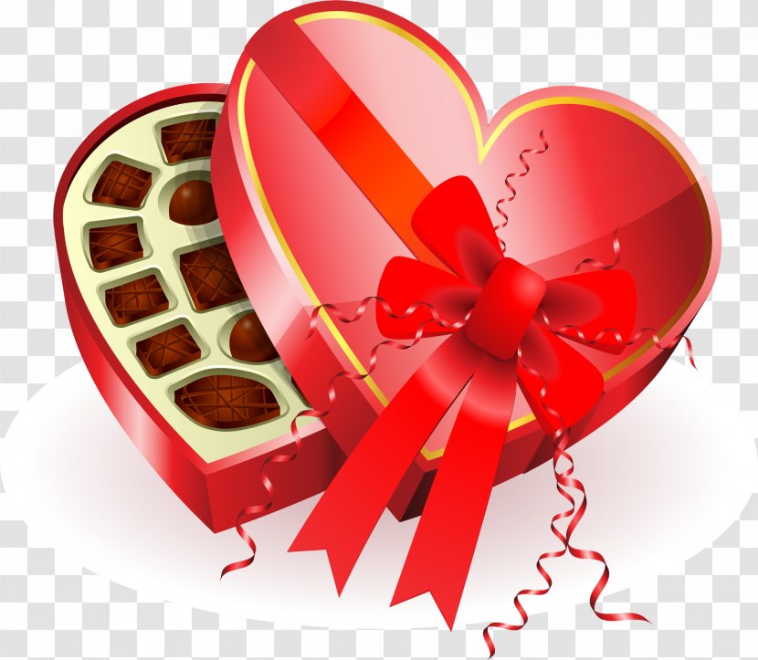 Chocolate Box Art Heart Valentine's Day Clip - Nephew And Niece - Large Chocolates Clipart Transparent PNG