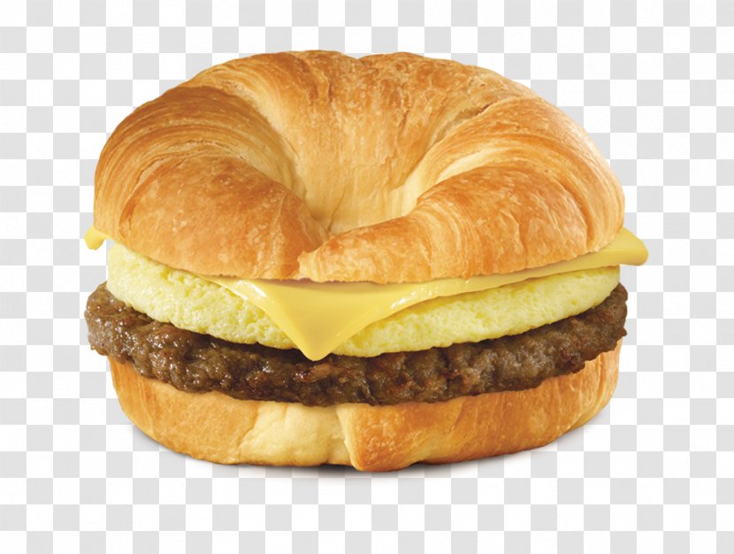 Breakfast Sandwich Bacon, Egg And Cheese Croissant Ham Cheeseburger - Swiss Transparent PNG