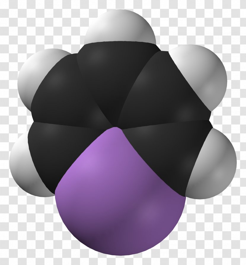 Arsabenzene Space-filling Model Chemical Compound Group Arsenic - Spacefilling - SF Transparent PNG