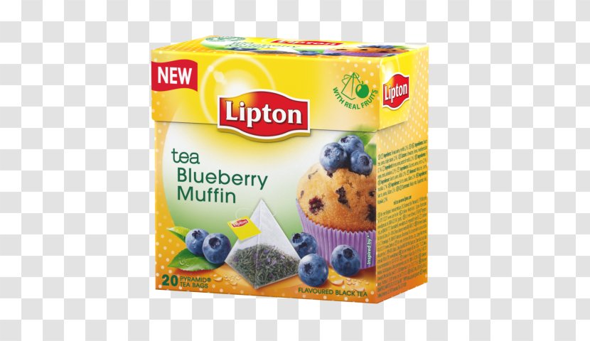 Muffin Green Tea Cupcake Lipton - Blueberry Transparent PNG