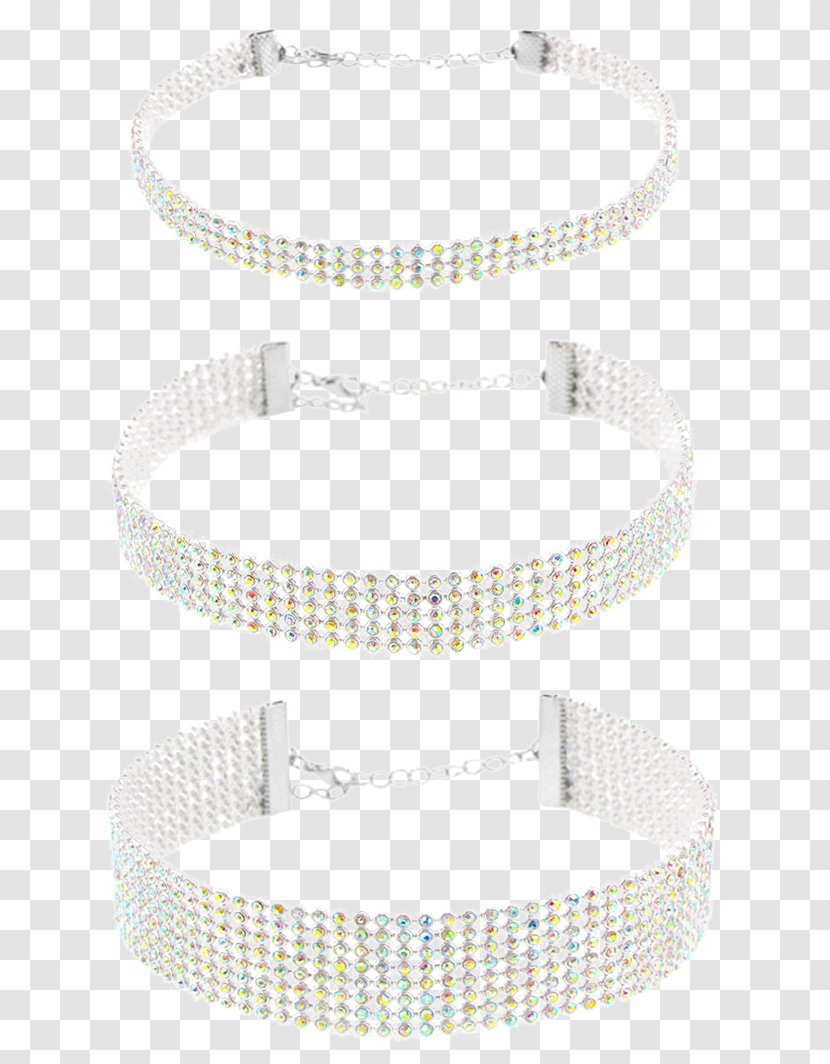 Jewellery Clothing Accessories Bracelet Silver - Choker Transparent PNG