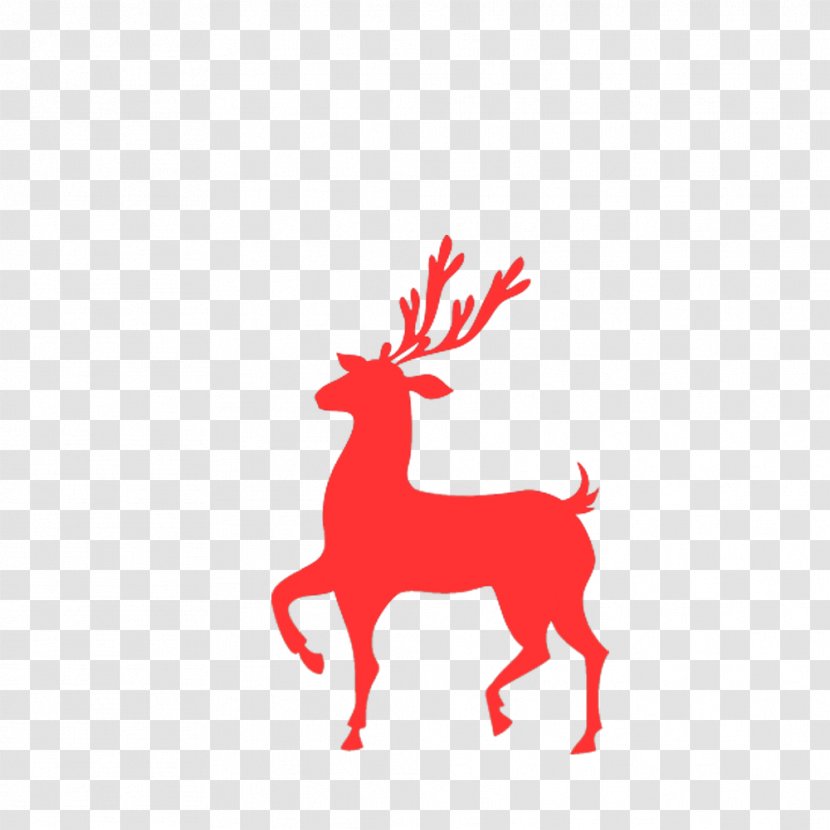 Rudolph Reindeer Santa Claus Christmas - Tree - Stock Image Transparent PNG