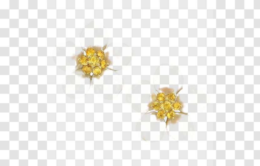 Earring Yellow Nacre Pearl - Body Piercing Jewellery - Mother Of Flower Earrings Transparent PNG