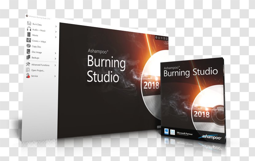 Ashampoo Burning Studio Blu-ray Disc Computer Software Compact Backup - Program - RUSSIA 2018 Transparent PNG