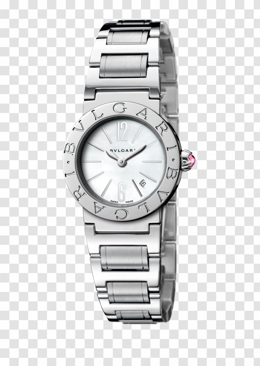 Bulgari Watch Jewellery Luxury Goods Quartz Clock - Bracelet - Silver Watches Female Form Transparent PNG