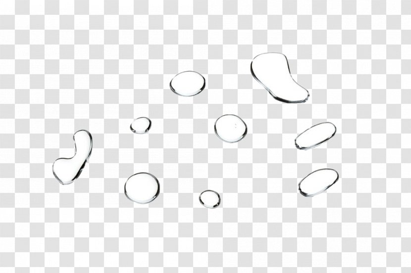 White Circle Brand Area - Water Droplets Transparent PNG