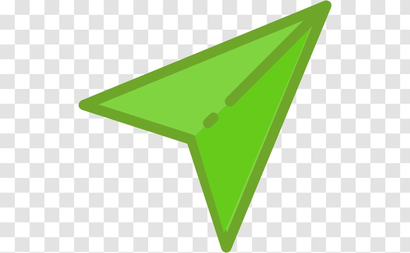 Line Triangle Green - Grass - Mouse Cursor Transparent PNG