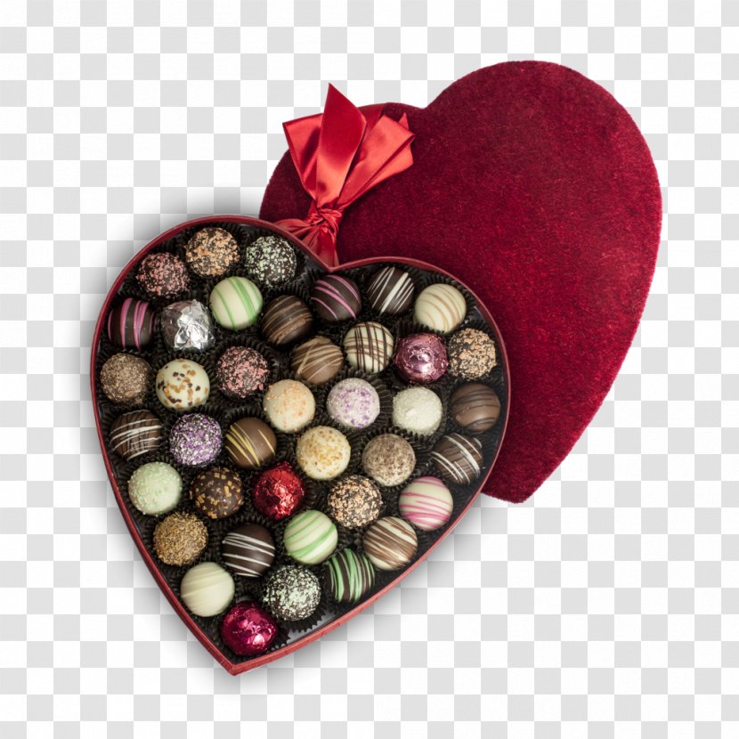 Praline Chocolate Sandwich Truffle Valentine's Day - Confectionery - Box Transparent PNG