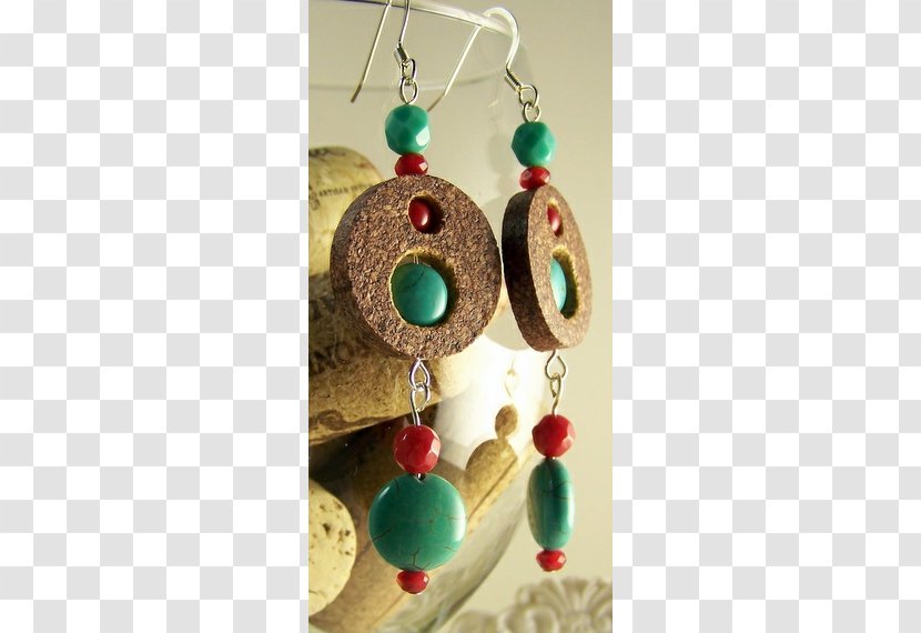 Earring Cork Wine Jewellery Turquoise - Fashion Accessory Transparent PNG
