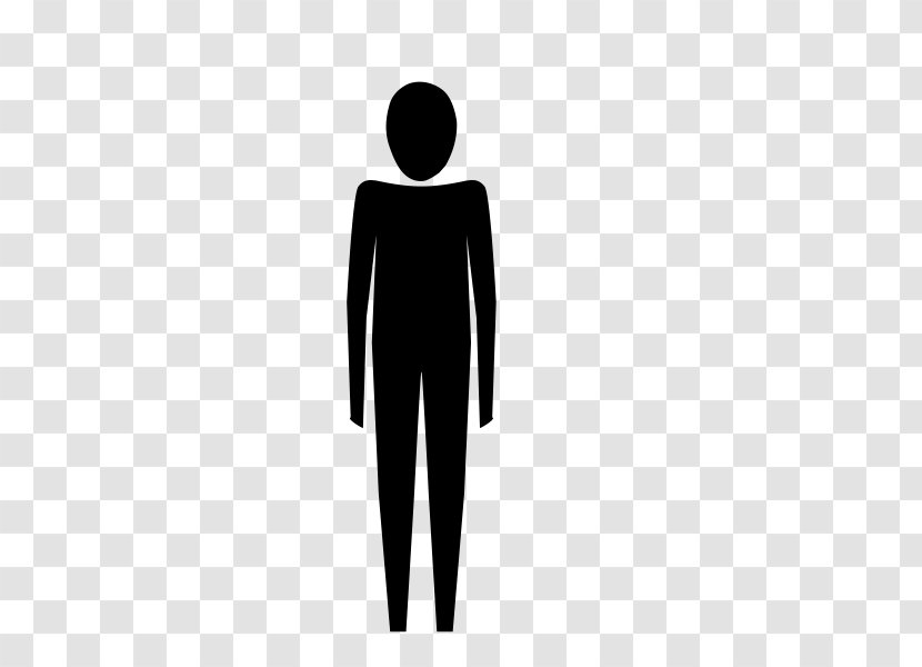 Black Standing Male Silhouette Black-and-white - Style - Gesture Transparent PNG