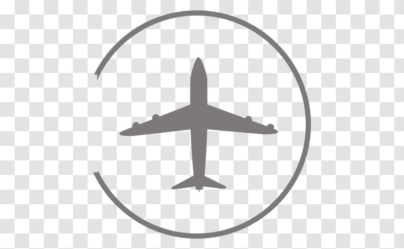 Airplane Clip Art - Black And White - Aircraft Vector Transparent PNG