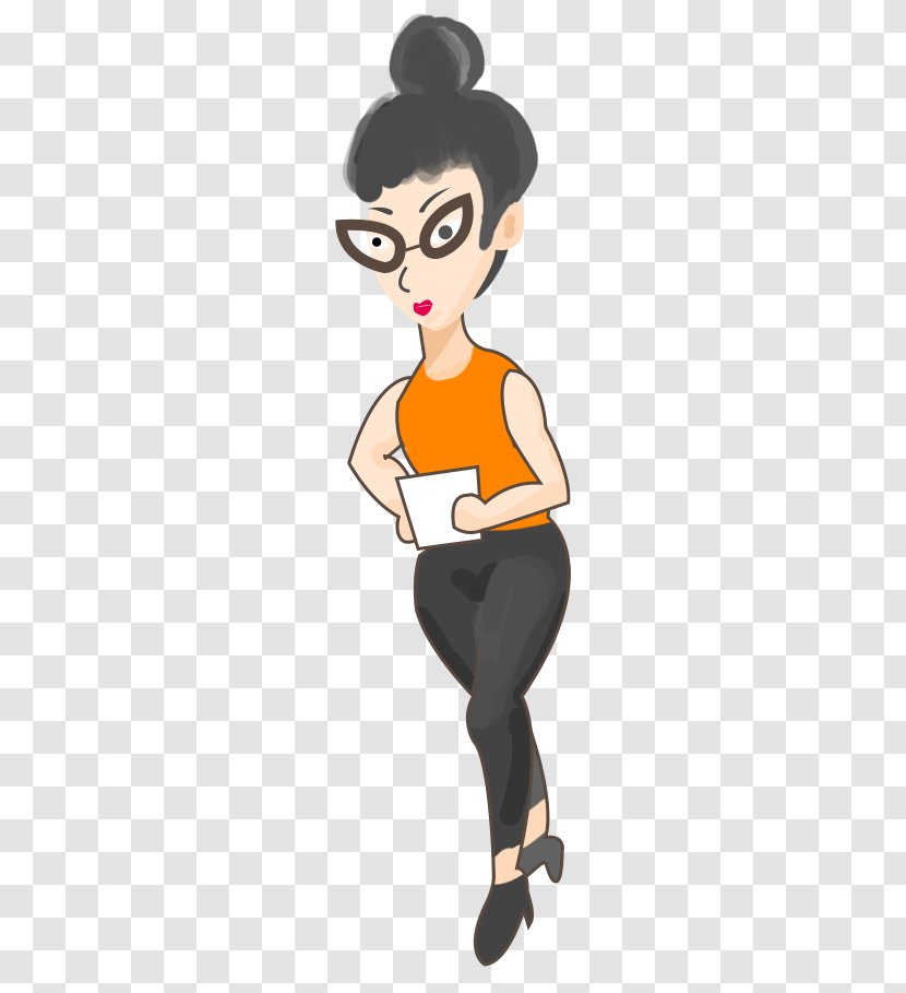 Woman Female - Cartoon - Women In The Workplace Transparent PNG