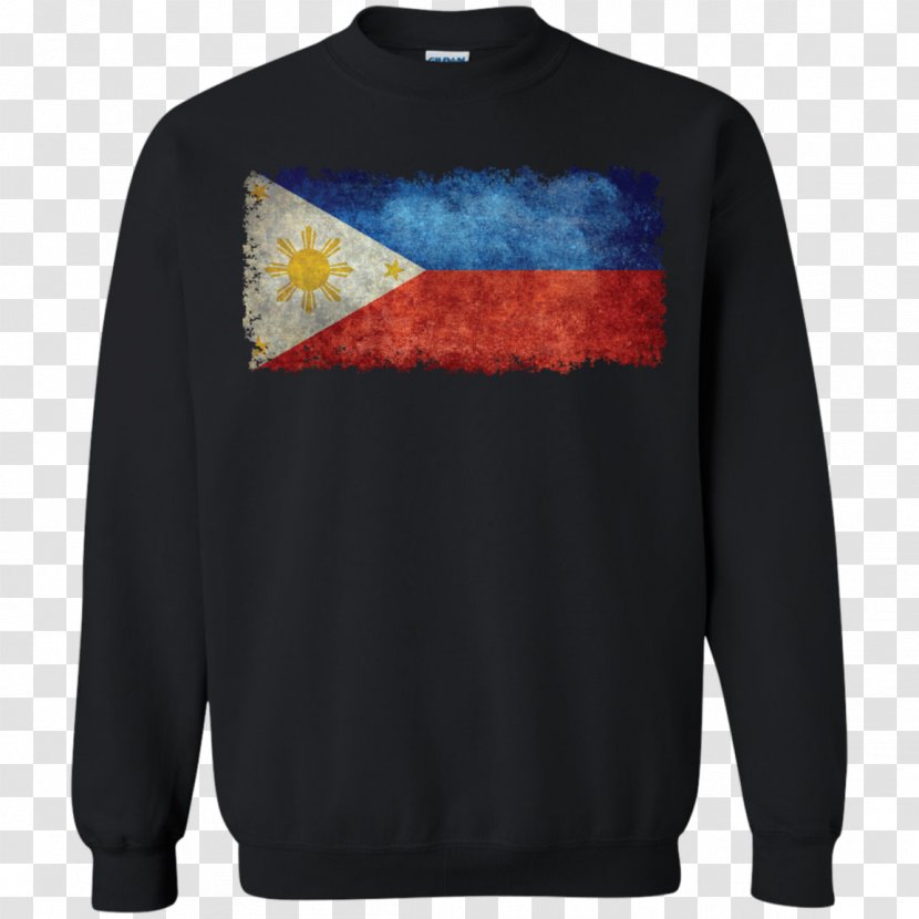 T-shirt Hoodie Sweater Sleeve - Vintage Flag Transparent PNG