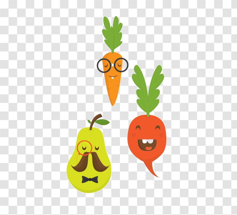 Food Illustration - Carrot - Cartoon Vegetables Transparent PNG