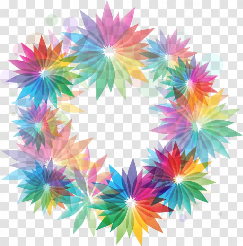 Flower - Symmetry - Colorful Background Transparent PNG