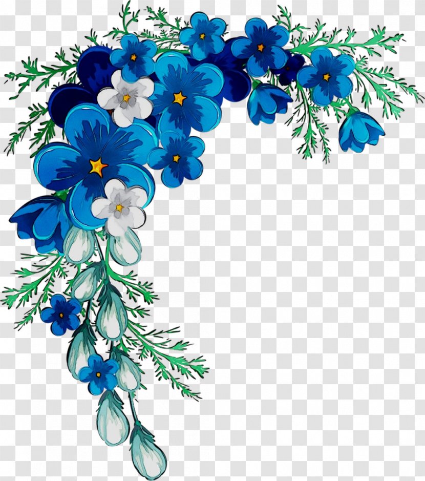 Floral Design Flower Blue Clip Art Wreaths & Bouquets - Navy - Bouquet Transparent PNG