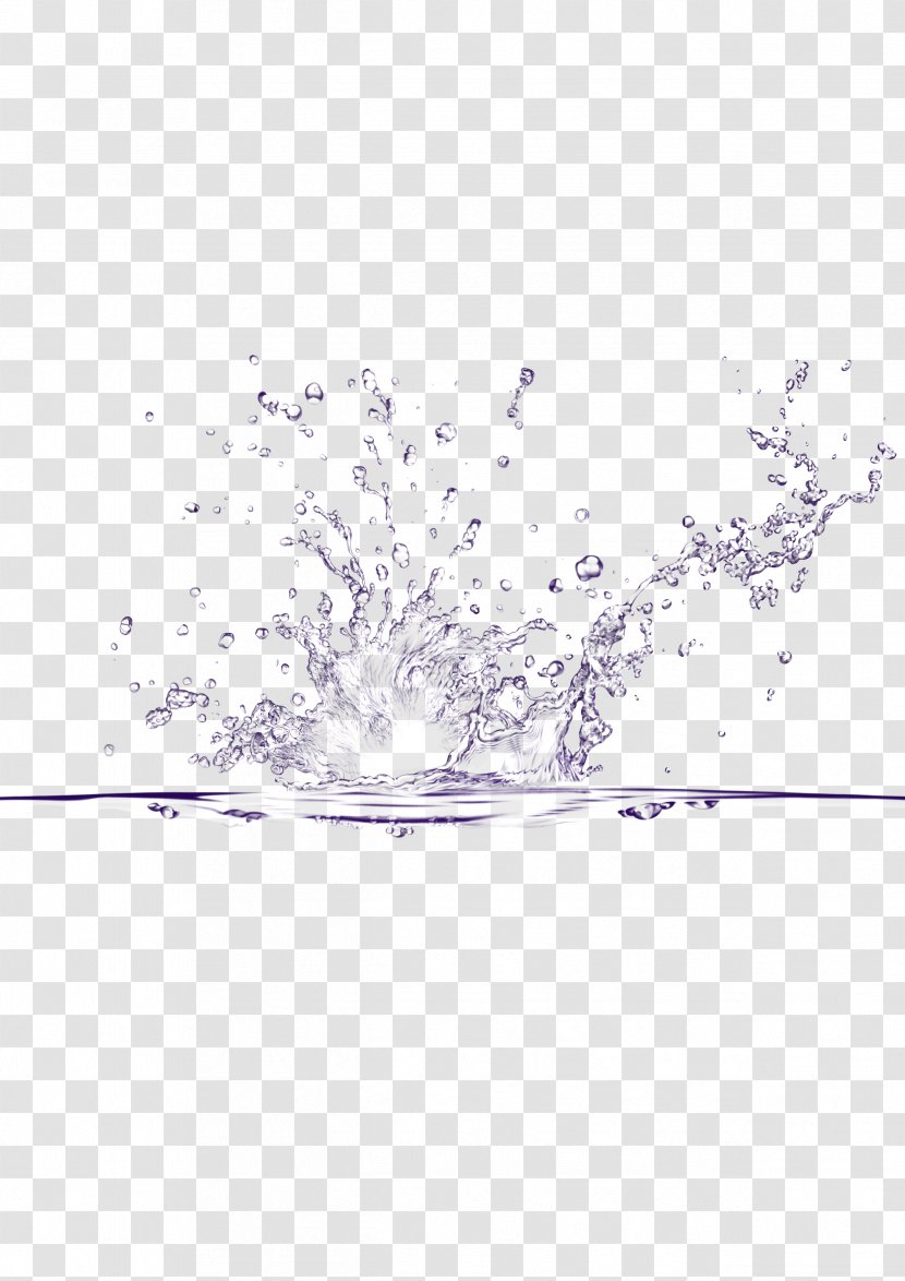 Water Splash Liquid - Purple - Drops Of Droplets Spray Transparent PNG