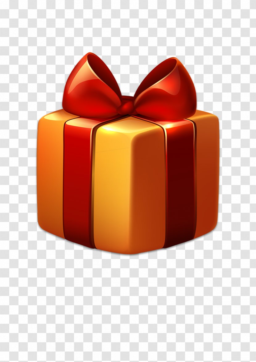 Gift Box - Orange Transparent PNG