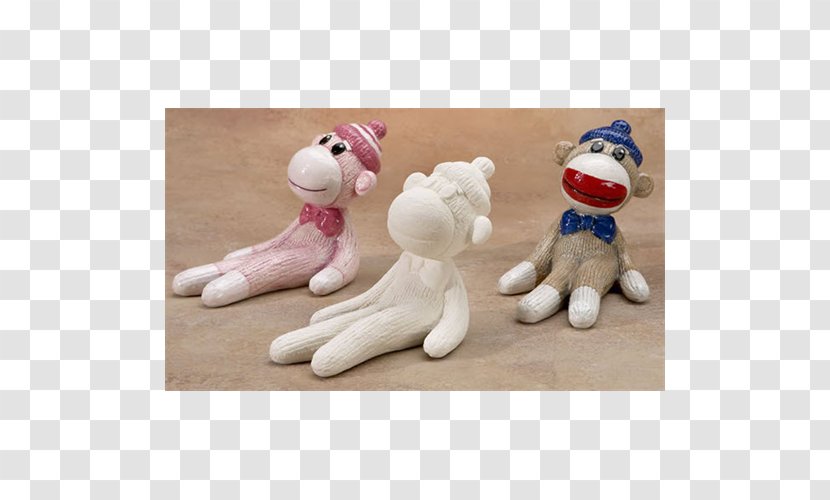 Sock Monkey Ceramic Pottery Stuffed Animals & Cuddly Toys - Creative License Art Studio Transparent PNG