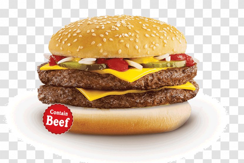 Cheeseburger McDonald's Quarter Pounder Big Mac Hamburger Whopper - Patty - Mcdonald's Transparent PNG