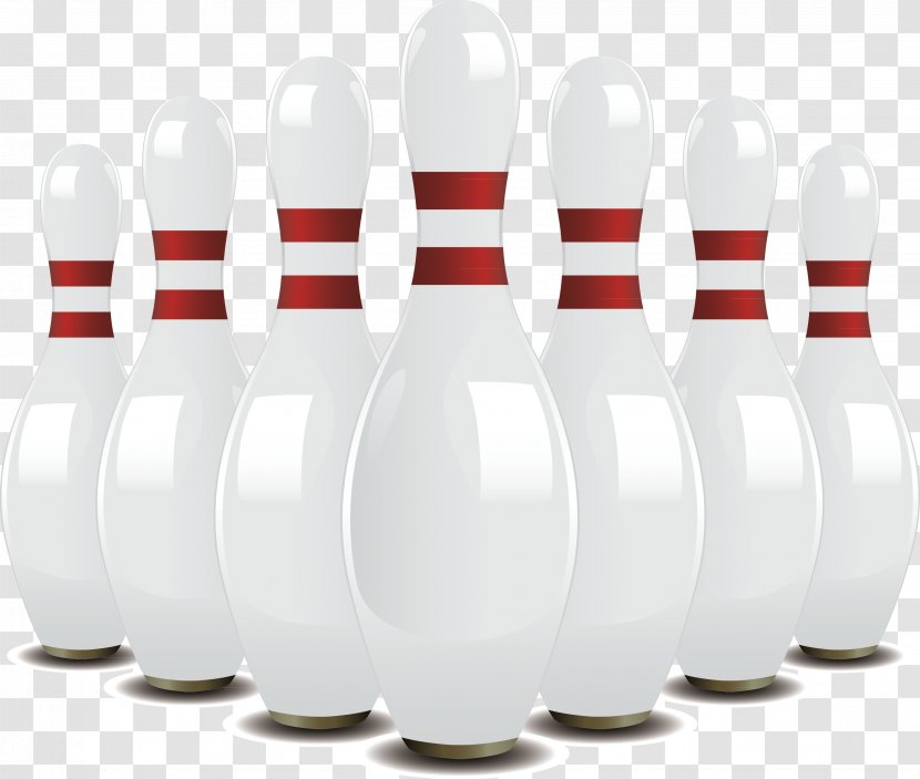 Bowling Ball Pin Strike - Decoration White Effect Map Transparent PNG