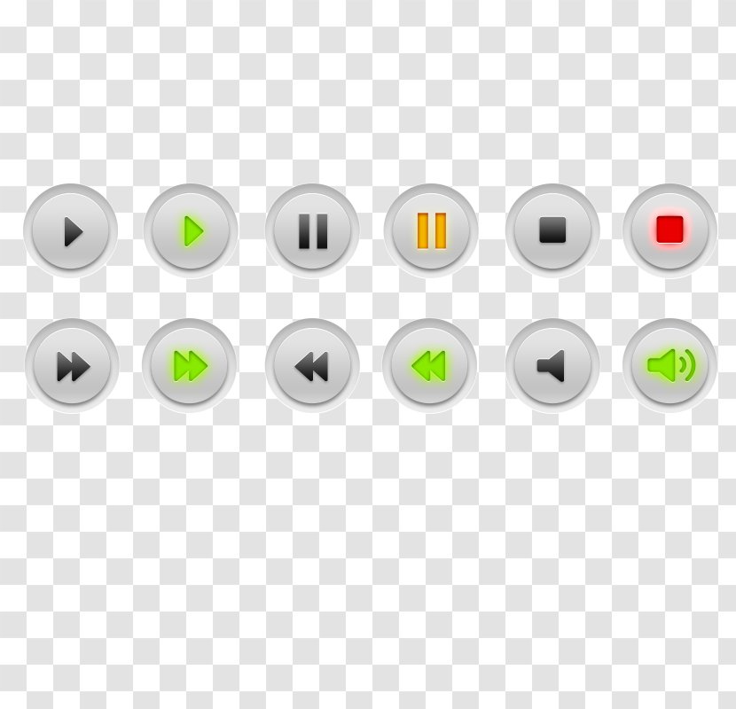 Button Video Player Media Download - Tree - Minimalist Style Creative Buttons Transparent PNG